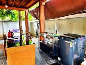 Shared Dormitory, 2 Bedrooms, Smoking, Balcony | Outdoor dining - Room-2 Bedrooms in a 300 Years old Woode (Bangkok)