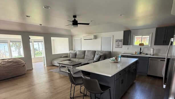 Unclassified image, 1 of 24, button - Stunning fully remodeled 3 bedroom, 2 bath house directly on North Sandy Pond (Sandy Creek)