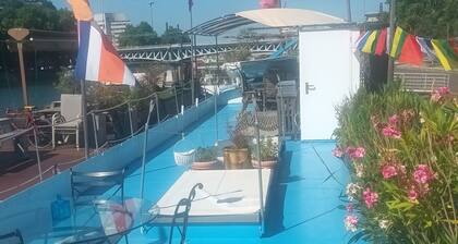 ATYPIQUE CHAMBRE CONFORT SUR UNE PENICHE SITUEE SUR LA SAONE