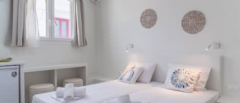 1 bedroom, iron/ironing board, bed sheets