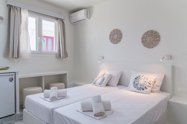 1 bedroom, iron/ironing board, bed sheets