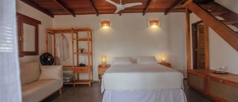 Kit House Tatu Bola com varanda | Minibar, Wi-Fi gratuito, lenzuola