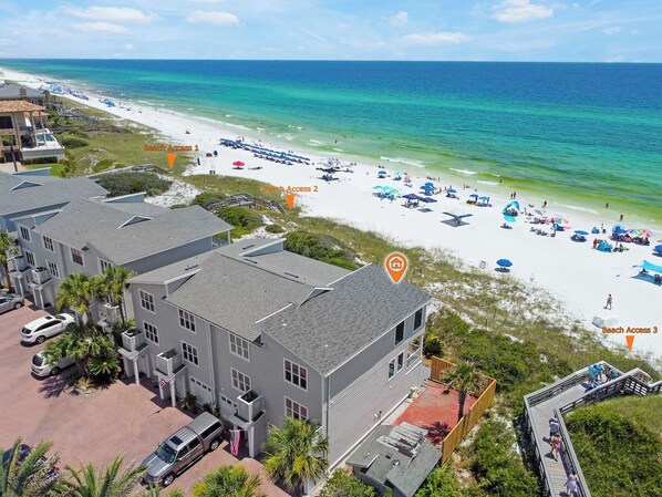 On the beach - 30A Beachfront | Pool  | Spooky Palms  | Sleeps 10 | Gulf View (Santa Rosa Beach)