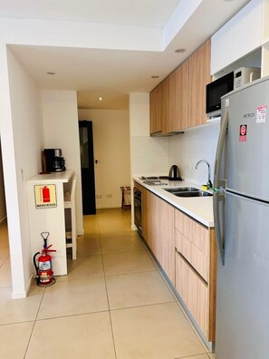 Microwave, oven, cookware/dishes/utensils