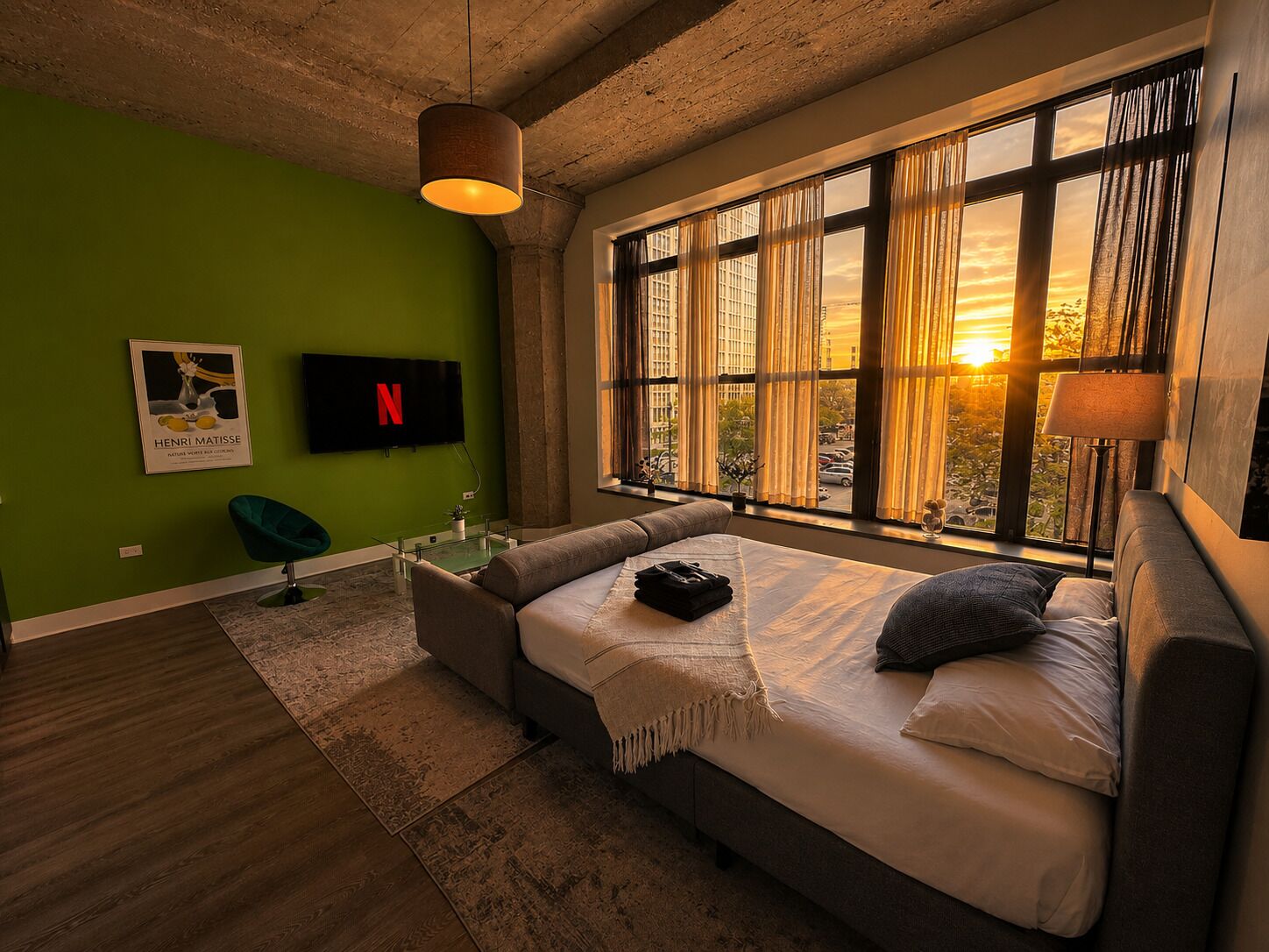 1 bedroom, iron/ironing board, WiFi (free), bed sheets