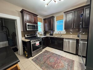 Microwave, oven, stovetop, dishwasher
