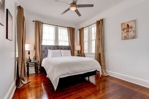 2 bedrooms, iron/ironing board, travel cot, WiFi
