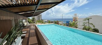 BRAND NEW Luxurious Ocean Front Condo with Pool in the heart of downtown Cozumel