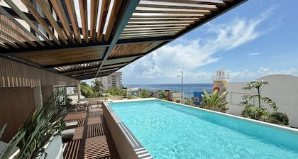 BRAND NEW Luxurious Ocean Front Condo with Pool in the heart of downtown Cozumel
