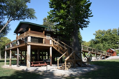 Endangered wild life observation cabin.