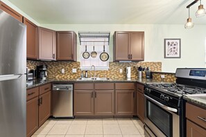 Microwave, oven, stovetop, dishwasher