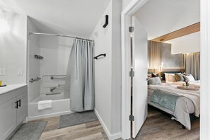 Hair dryer, towels