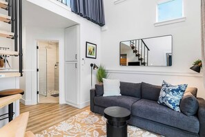 Deluxe-hus - udsigt til bugt | Opholdsområde