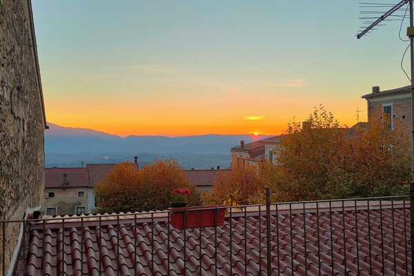 Blick von der Unterkunft