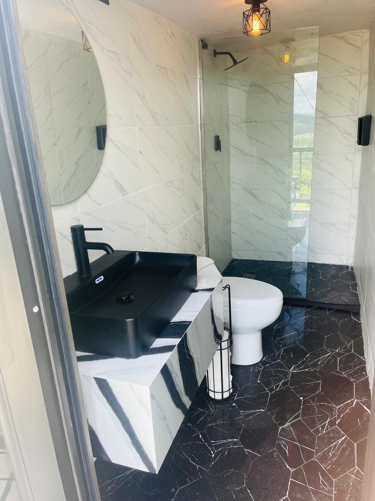 Towels, soap, toilet paper