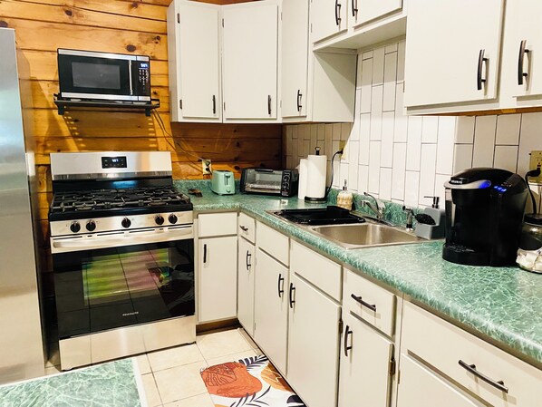 Microwave, oven, stovetop