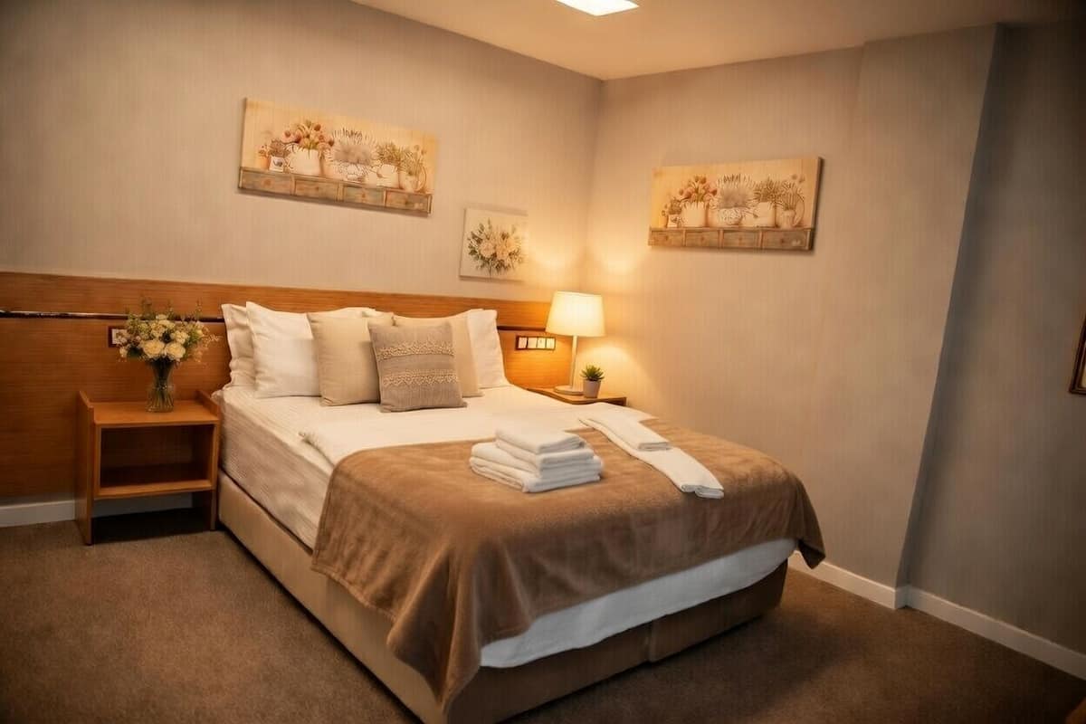 Superior dubbelrum | Minibar, värdeförvaringsskåp på rummet och skrivbord