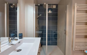 Shower, hair dryer