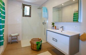 Shower, hair dryer
