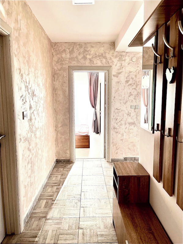 Apartment, Sea View | Laptop workspace, blackout drapes, iron/ironing board, free WiFi