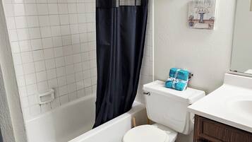 Towels, soap, toilet paper