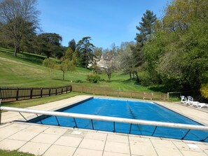 Indoor pool, a heated pool