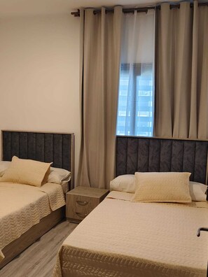 Iron/ironing board, WiFi, bed sheets