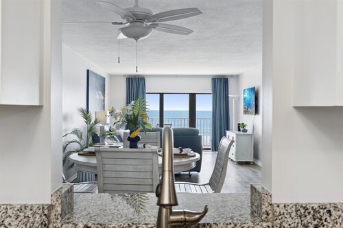 Wake Up to Waves: Cocoa Beach Condo w/ Huge Oceanfront Balcony & Complex Pool