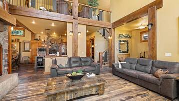 智能電視、壁爐、DVD 播放機、書籍