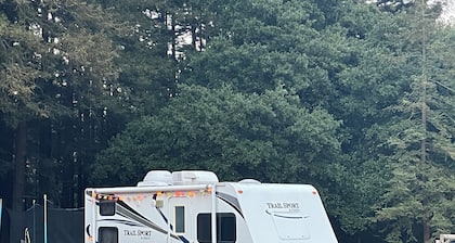 Redwood RV Retreat: Trampoline, Animals & Family Fun