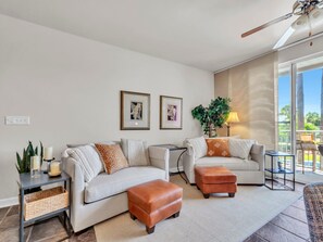 Smart TV, stereo - Gulf Place Cabanas 207 private beach access (Santa Rosa Beach)