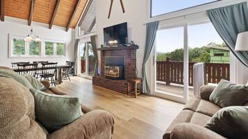 TV connectée, cheminée