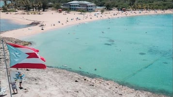 En la playa