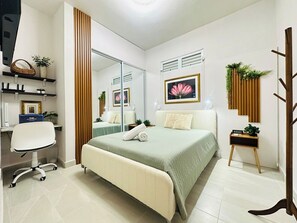 1 chambre, fer et planche à repasser, Wi-Fi gratuit