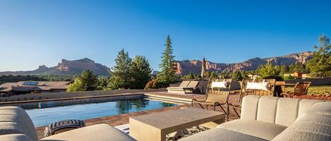 A heated pool