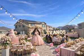 Espace banquet en plein air