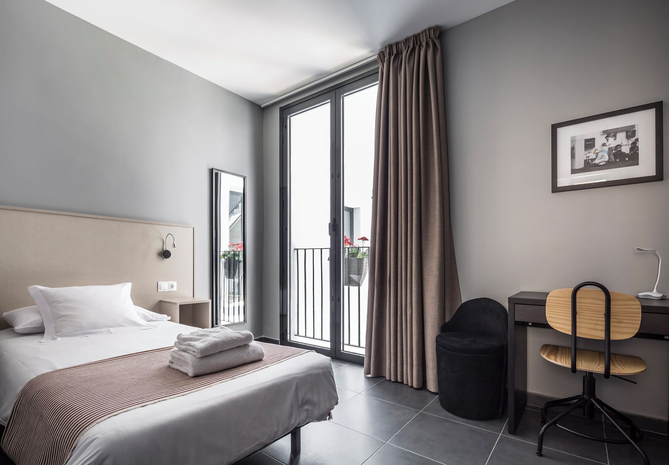 Premium bedding, down duvets, Select Comfort beds, minibar