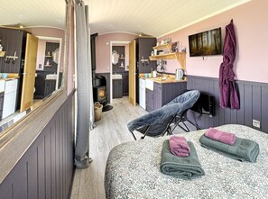 1 makuuhuone, vuodevaatteet