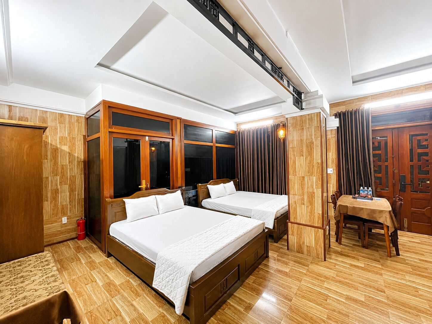 Family Double or Twin Room, Private Bathroom, City View | Premium bedding, minibar (some free items), desk, laptop workspace