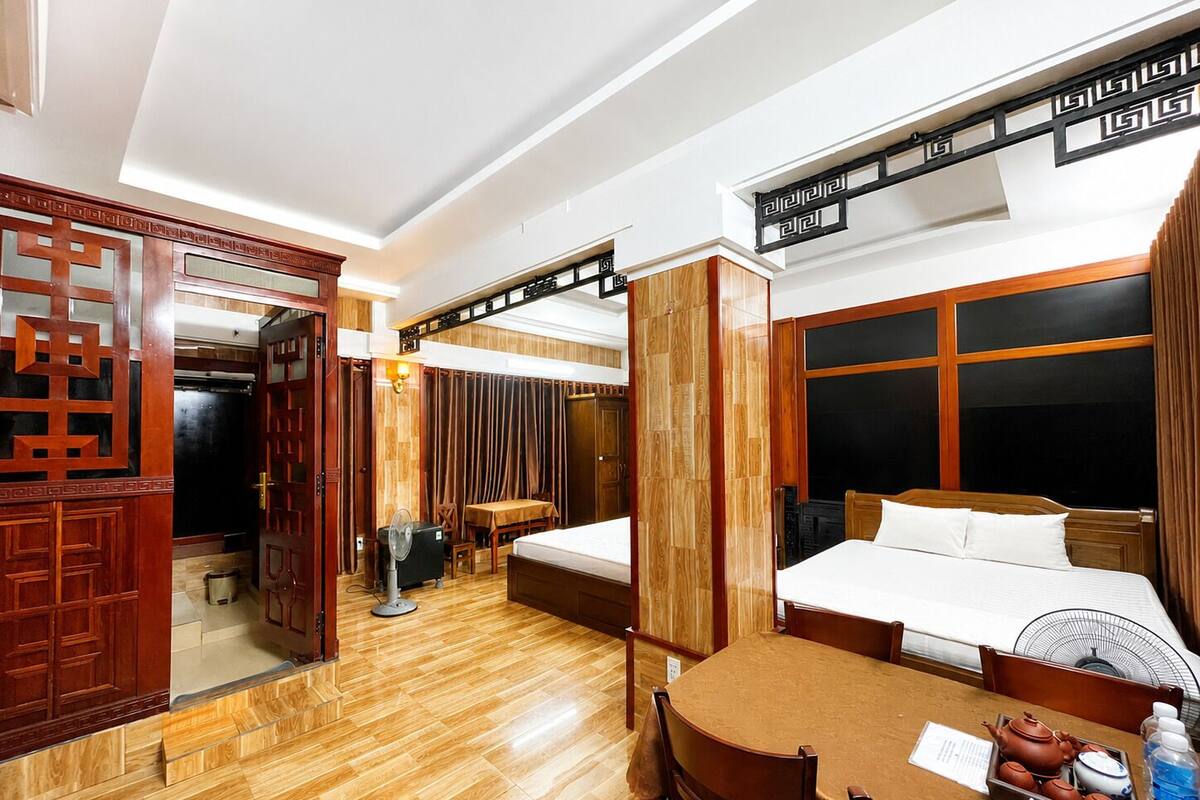 Family Double or Twin Room, Private Bathroom, City View | Premium bedding, free minibar items, desk, laptop workspace