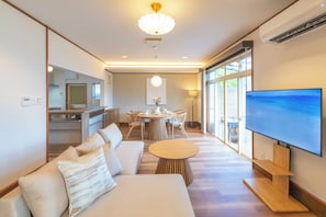 Villa Luxury, 3 camere da letto, non fumatori, lato lago | Area soggiorno