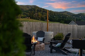 Terrace/patio - Wears Valley Cottage w/ Hot Tub, Game House & Mountain Views | $940 Free Tickets (Sevierville)