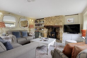 Fernseher, Kamin