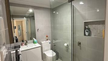 Secador de pelo, toallas