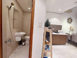 Family Studio, City View | Bathroom | Slippers