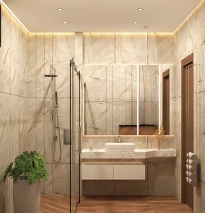 Towels, soap, toilet paper
