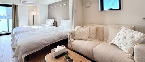 1 غرفة نوم ومكواة/لوح كي وواي فاي وملاءات أسرّة