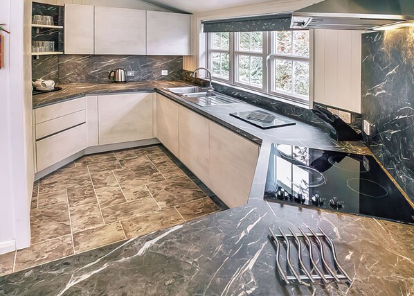 Fridge, oven, stovetop, toaster