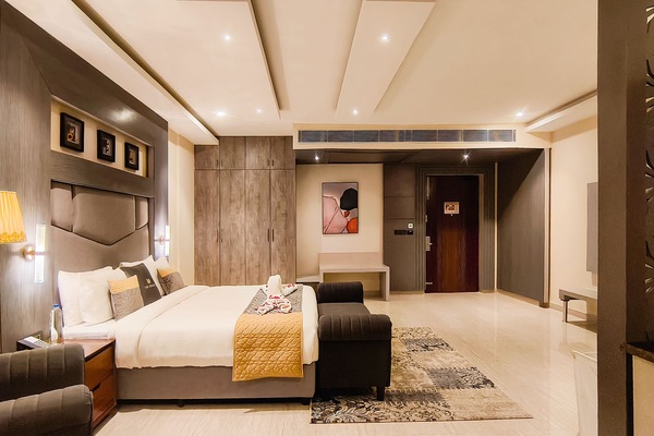 Premium Double Room | Peti besi dalam bilik, kalis bunyi, seterika/papan seterika