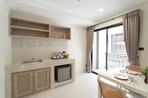 Standard-Zweibettzimmer, Nichtraucher | Eigene Küche
